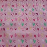 Weighted Blanket print little hearts on pink
