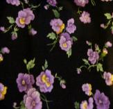 FL12 PANSIES ON BLACK