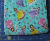 Weighted Vest Fabric princess on turquoise