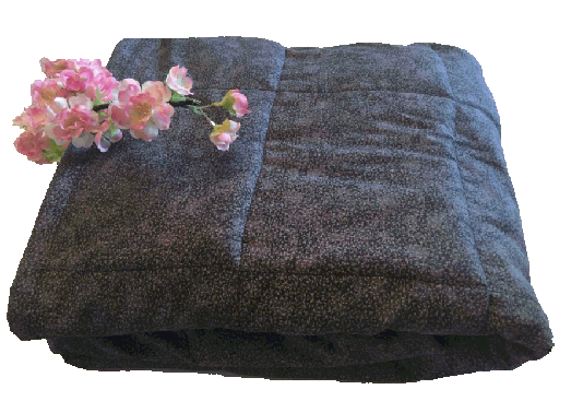 Weighted Blanket grey fine leaf