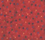 WEIGHTED VEST FABRIC STARS ON RED