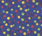 WEIGHTED VEST FABRIC FUN CIRCLES ON BLUE